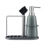 Органайзер с диспенсером для мыла Smart Solutions Gunvor, 380 мл, серый