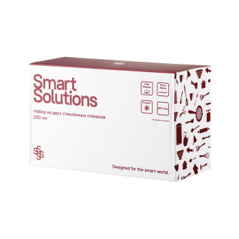 Набор стаканов Smart Solutions, 250 мл, 2 шт.