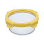 Набор круглых контейнеров Smart Solutions с герметичными крышками, желтый, 3 шт.