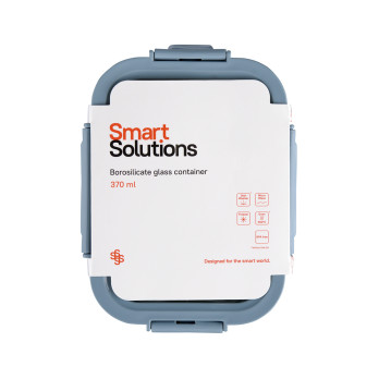 Контейнер в чехле Smart Solutions, 370 мл, синий