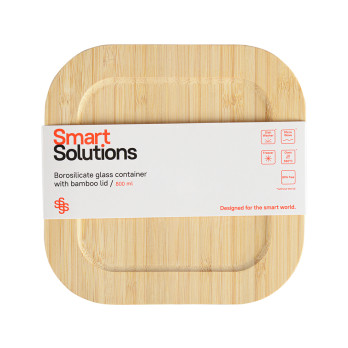 Контейнер Smart Solutions с крышкой из бамбука, 800 мл