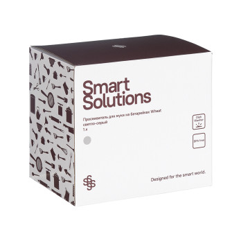 Просеиватель для муки на батарейках Smart Solutions Wheat, 1 л, светло-серый