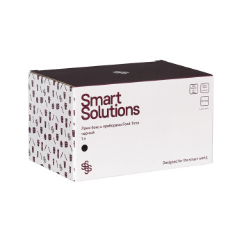 Ланч-бокс с приборами Smart Solutions Food Time, 1 л, черный