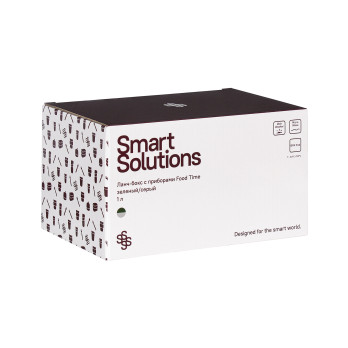 Ланч-бокс с приборами Smart Solutions Food Tme, 1 л, серый