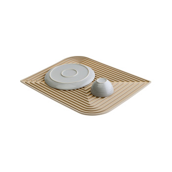 Коврик для сушки посуды Smart Solutions Dry Flex, 34,6х44,6 см, бежевый