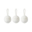 Набор ёлочных украшений Tkano New Year Essential Fluffy White, 3 шт.